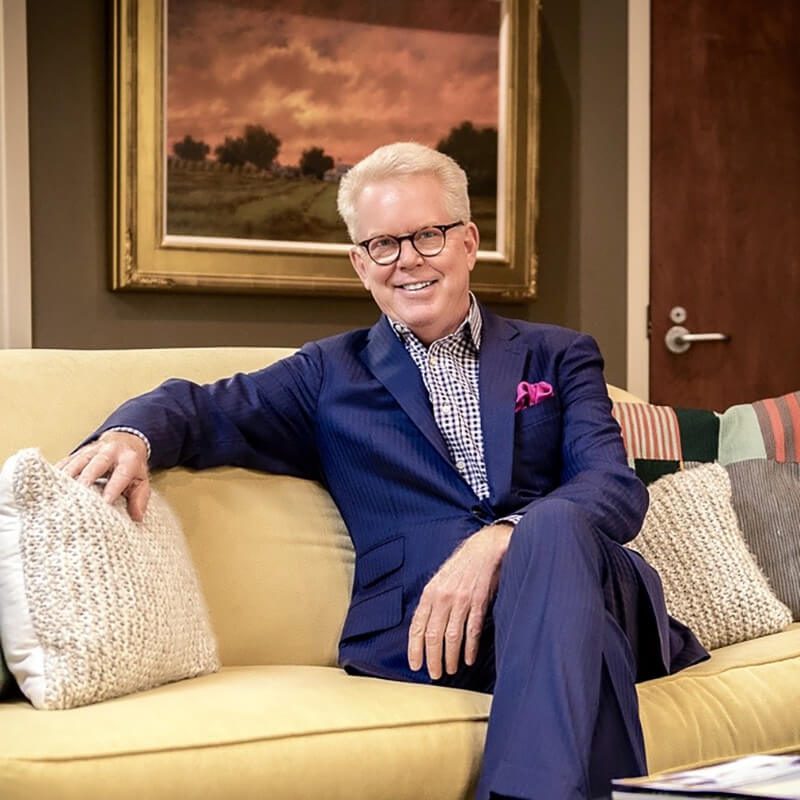 Dr. Grotting Casually on a Couch