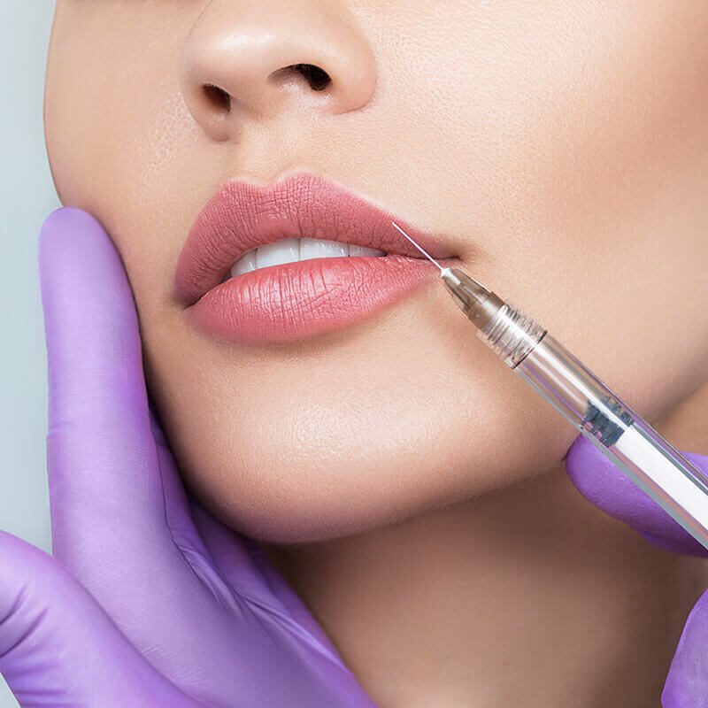 Woman with nice lips