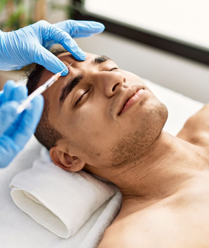 Man getting an injection