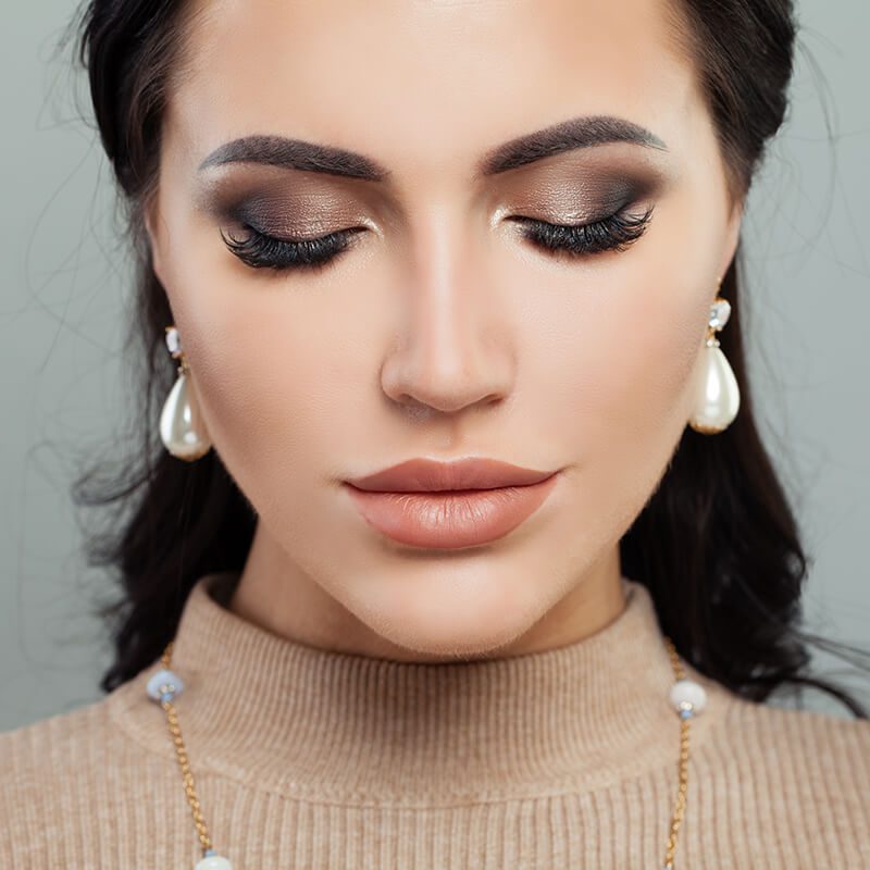 Woman with beautiful face